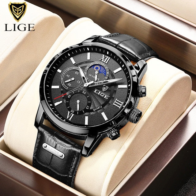 LIGE Mens Watch