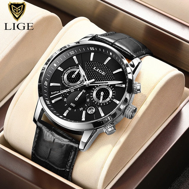 LIGE Mens Watch