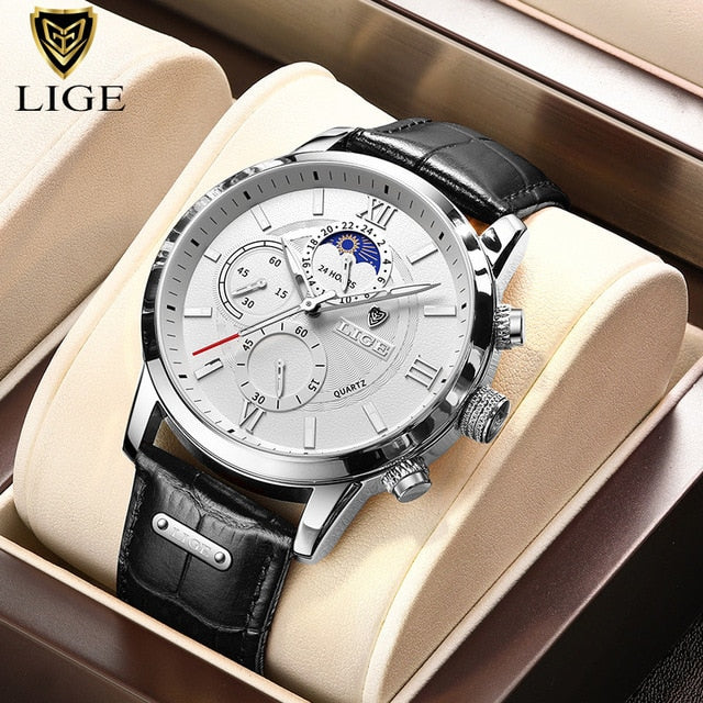 LIGE Mens Watch