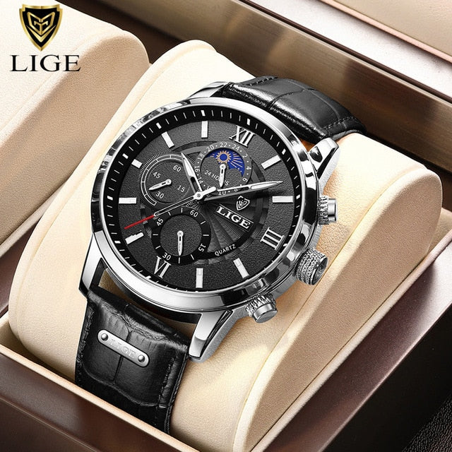 LIGE Mens Watch